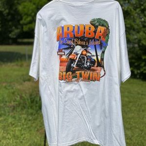 Harley Davidson 2XL White Aruba T-Shirt- New